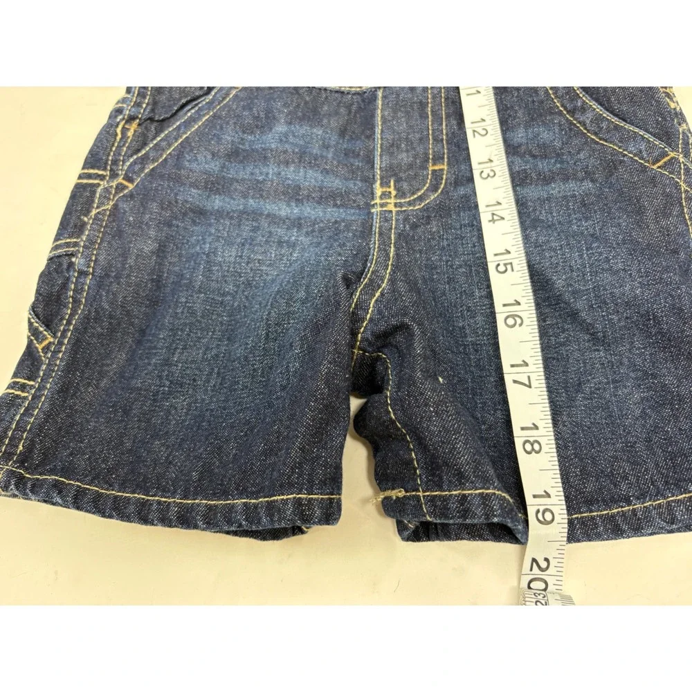OshKosh Bgosh Boys Denim Shortall Overalls Dark Wash 18M 11214913